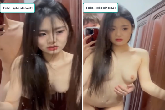 Gái xinh thích soi gương khi chịch nhau